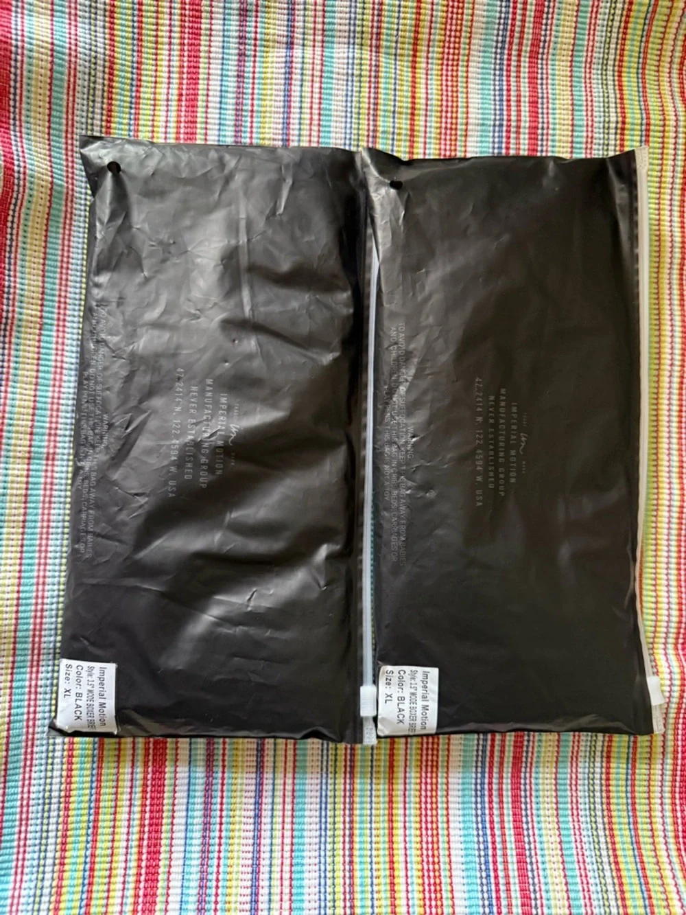 Imperial Motion Black Men’s Boxer Briefs XL 3.5”